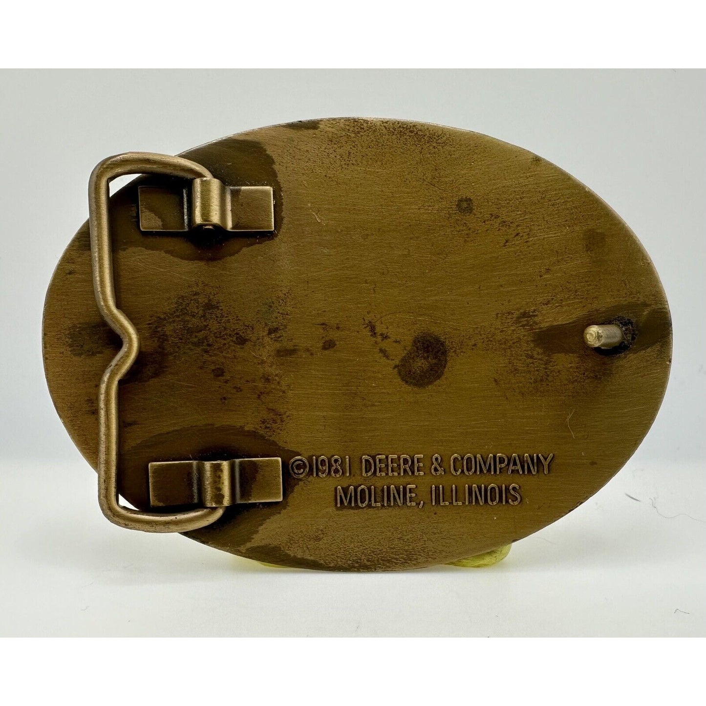 JOHN DEERE 1981 8050 Series 4WD Tractors Brass Belt Buckle