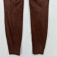 Sundance Pants Womens 8 Faux Suede Brown Legging Skinny Moto Zip Hem Academia