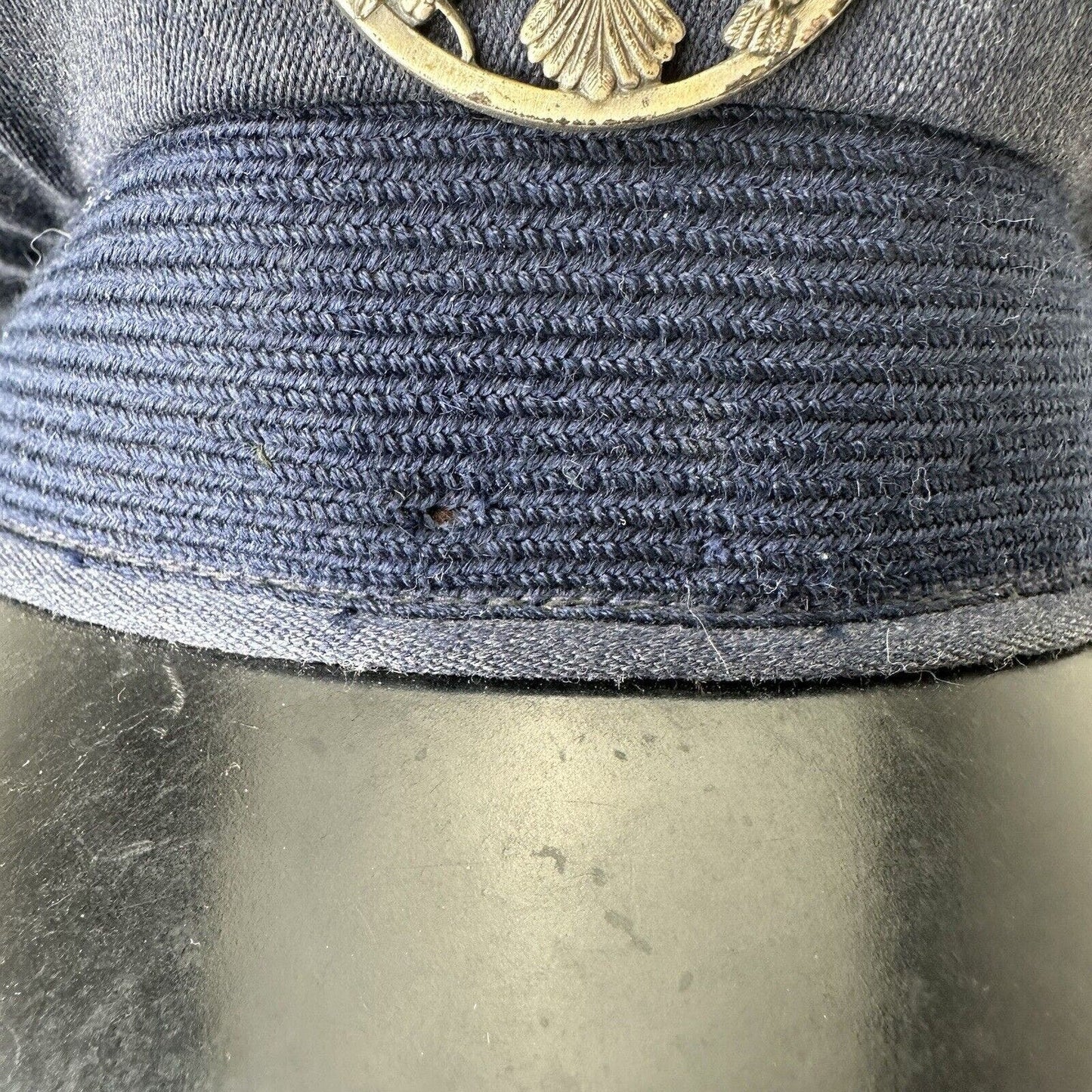 Vintage US Air Force Service Cap Flight Ace Five Star 100% Wool Blue 7 Military