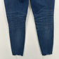 American Eagle Jeans Womens 10 Curvy Hi Rise Dream Jegging Blue Denim Distress