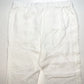 J Jill Pants Medium Purejill Linen Pull On Neutral White Roll Up Hem Coastal EUC