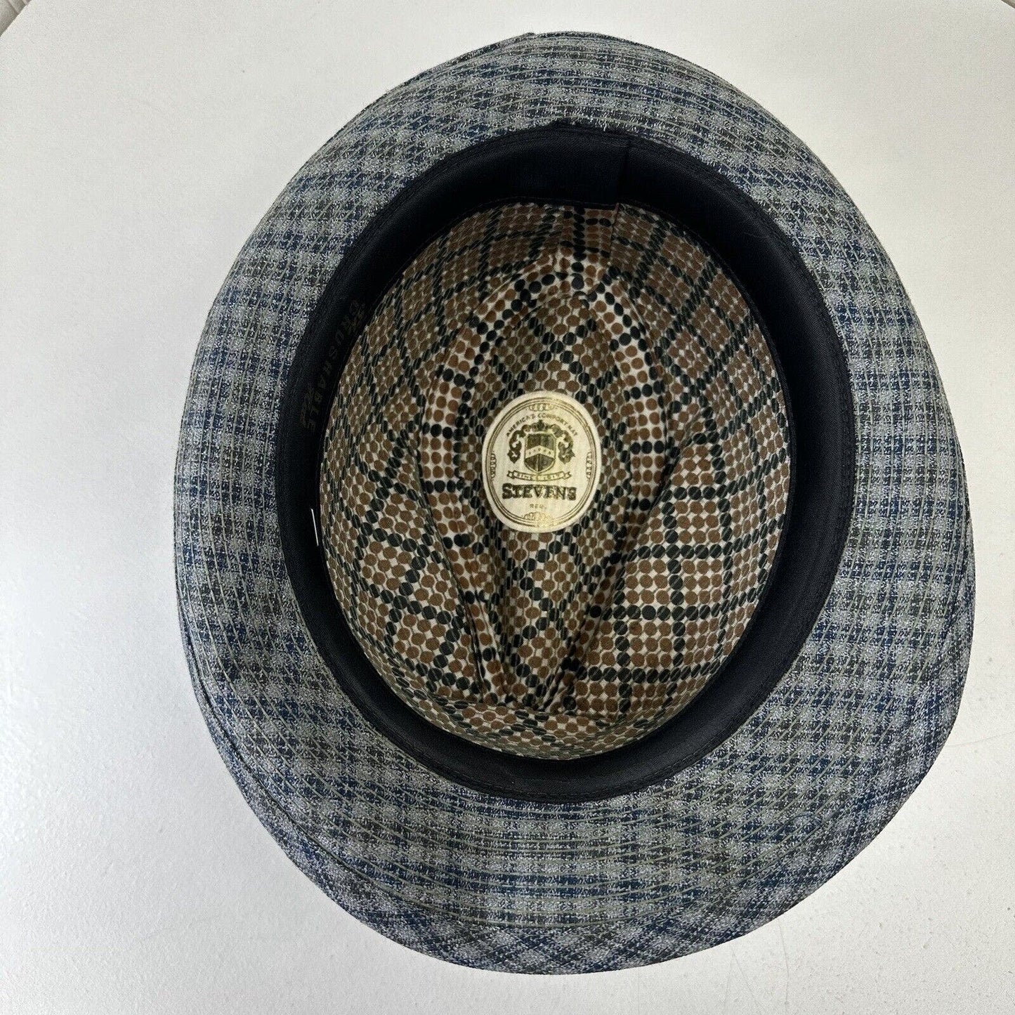 Stevens “The Crushable Hat” Multi Color Tweed Men’s Fedora Size 7 ⅛ Made In USA