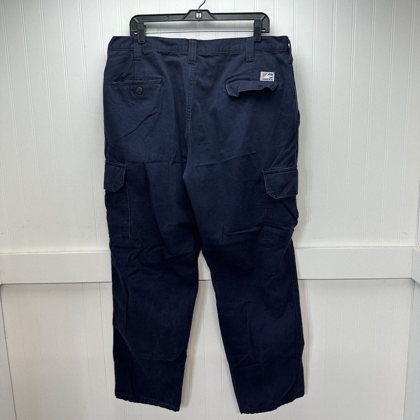 Tyndale FR Jeans Mens 38x30 Utility Cargo Fire Resistant CAT2 Blue Pant Tag40x32