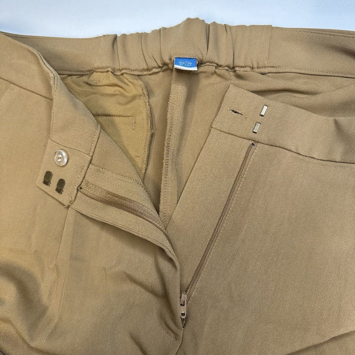 Old Navy Pants XL Tall Taylor Wide Leg Trouser High Rise Tan Career Preppy NEW