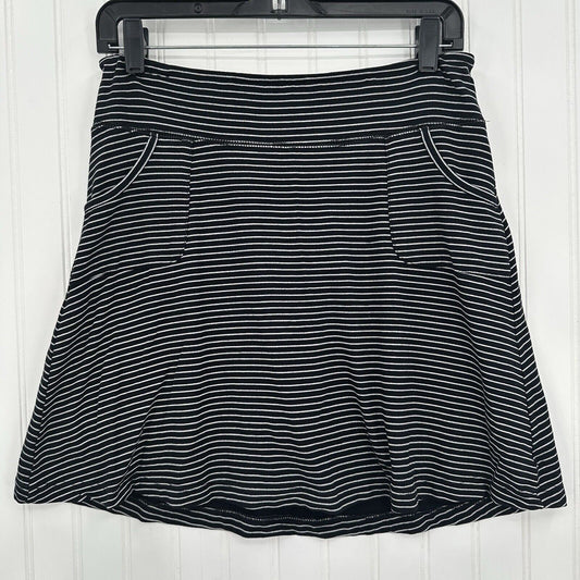 Fresh Produce Skort Womens Small Black White Stripes Preppy Skirt/Shorts *Flaw