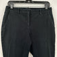 Theory Pants Womens 6 Slim Ankle Trouser Black Twill Chino Minimalist Career