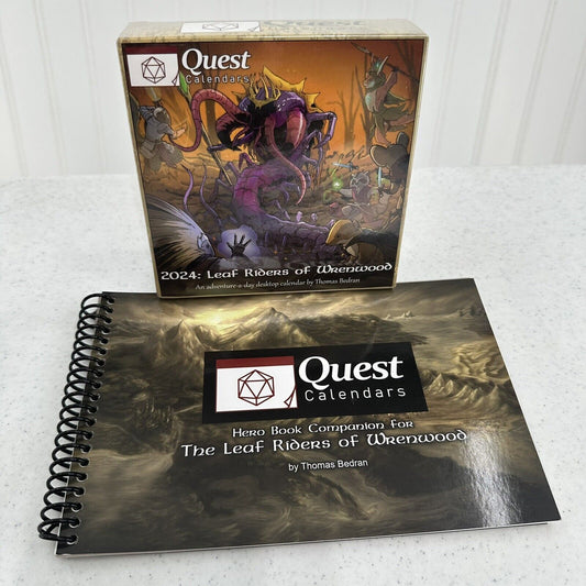 Quest 2024 Leaf Riders of Wrenwood Adventure-A-Day RPG Calendar w/Hero Book NEW