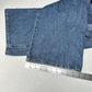 Levis Overalls Womens Large Wide Straight Leg Blue Denim Bibs 90s Y2K *Flaw