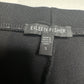 Eileen Fisher Pants Small Slim Ankle Black Pull On Zip Hems Contemporary EUC