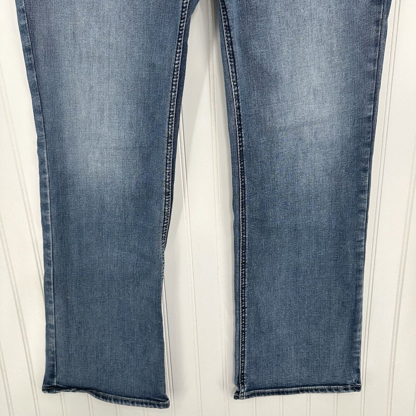 Silver Jeans Womens 33 Suki Slim Boot Curvy Midrise Blue Bootcut Denim Western