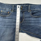 American Eagle Jeans Womens 8 Long Artist Flare Blue Denim Rodeo Cowboy Western