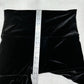 Spanx Leggings Womens 1X Black Velvet Pants Pull On Slimming Goth Emo Y2K EUC