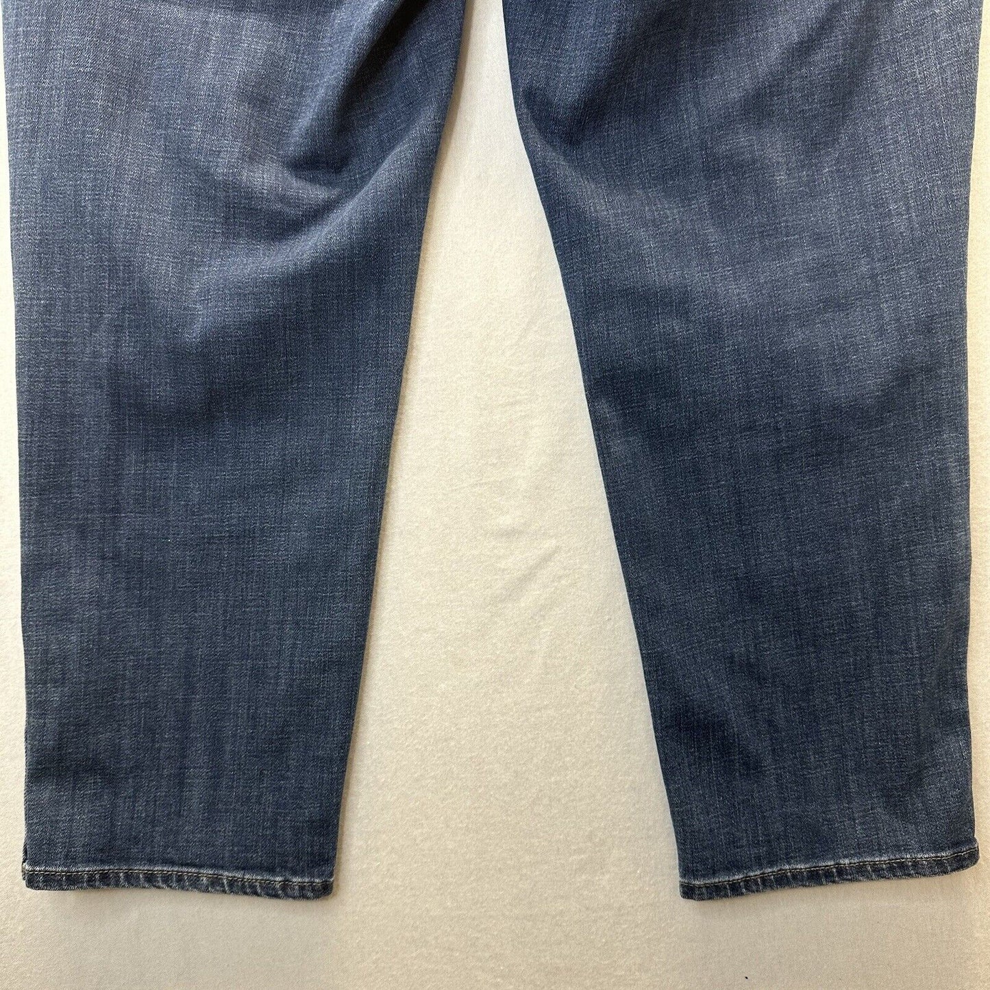 Chicos Jeans 3 US 16 So Slimming Girlfriend Slim Ankle Stretch Blue Denim Pearls