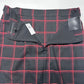 Banana Republic Skirt Women 6 Midi Red Black Plaid Faux Wrap Office Academia NEW