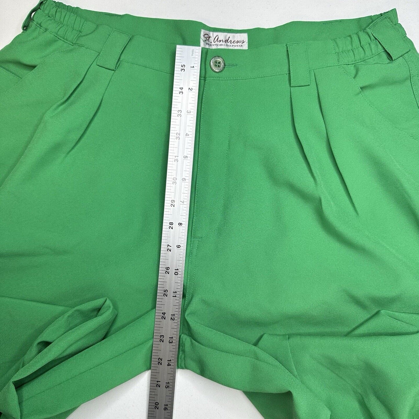 St Andrews Golf Knickers Mens 36 Green Traditional Golfwear Pants EUC