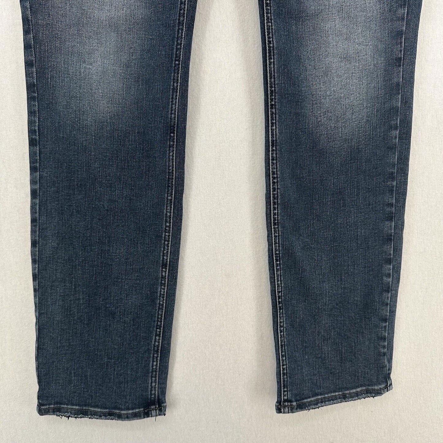 Silver Jeans Womens 30 Elyse Straight Relaxed Midrise Blue Stretch Denim Western