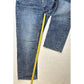 Vigoss Jeans Womens 18 Marley Straight Blue Distressed Stretch Denim Medium Wash