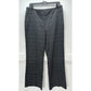 Chicos Pants 2 Womens 12 Gray Plaid Wide Leg Trouser Career Knit Stretch EUC