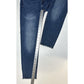 Apt 9 Jeans Womens 8 Capri Tummy Control Blue Stretch Denim Comfort Button Fly