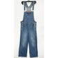 Levis Overalls Womens Large Wide Straight Leg Blue Denim Bibs 90s Y2K *Flaw