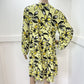 Anthropologie Maeve Dress Large Petite Yellow Floral Amber Tiered Tunic NEW