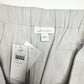 J Jill Pants Women Large Linen White Straight Ankle Coastal Beach Minimalist NEW