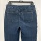 Chicos Jeans 1 US 8 Pull On Jegging Blue Stretch Denim Dark Wash Comfort