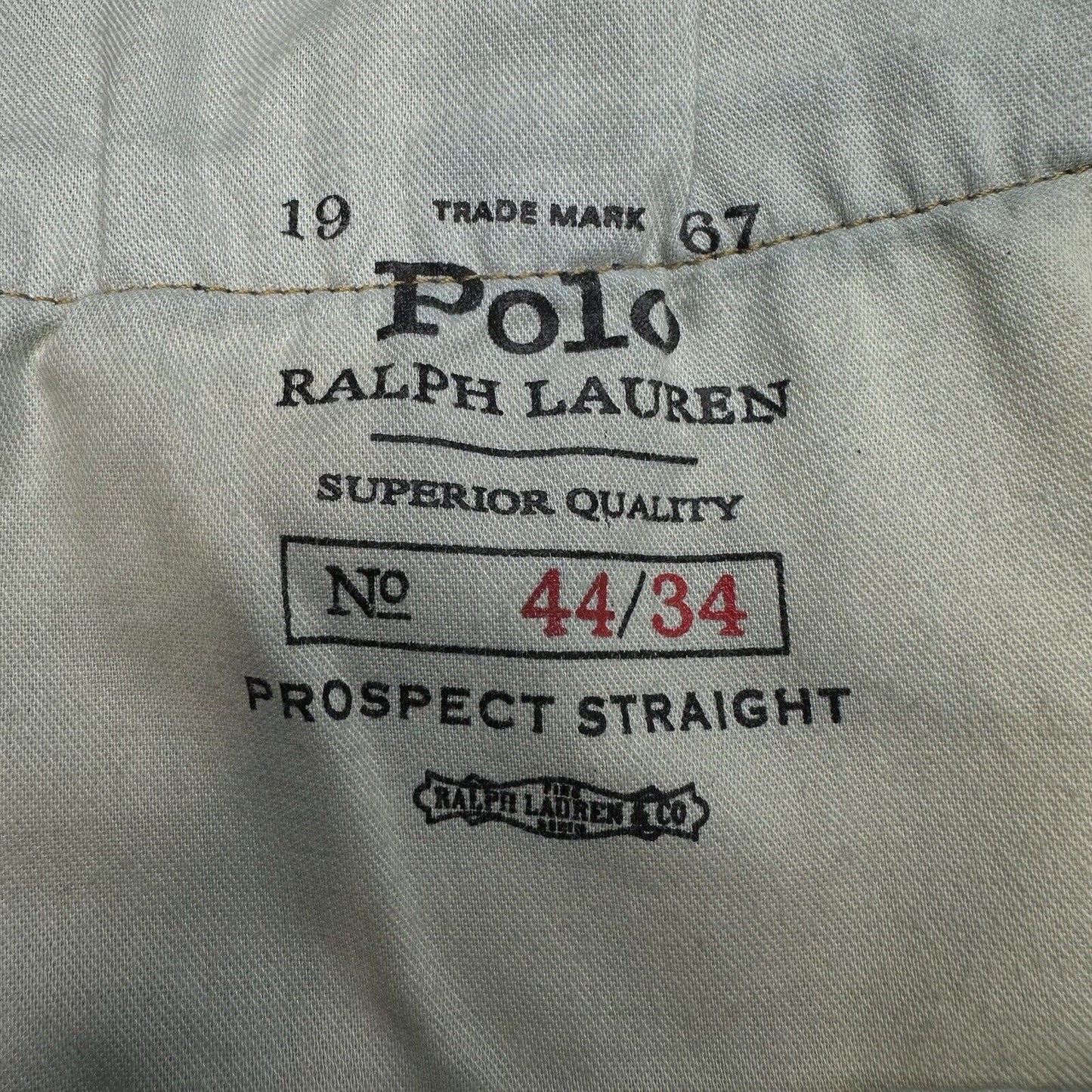 Polo Ralph Lauren Jeans Mens 44x30 Blue Prospect Straight Denim Dark Tag44x34