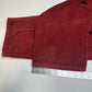 Empyre Jeans Womens Large 12 Corduroy Tori Baggy Straight Red Preppy Skater