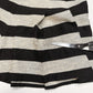 Alice Olivia Shorts 12 Pleats High Rise Beige Black Stripes Silver Dressy *Spot