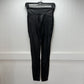 Spanx Leggings Womens Medium Tall Faux Leather Black Pull On Pants Slimming EUC