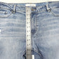 Kancan Jeans Womens 33 16W Straight Blue Denim Light Wash Distressed 90s NEW