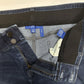 Apt 9 Jeans Womens 14 Petite Ankle Tummy Control Blue Stretch Cuffed Denim EUC