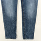 Silver Jeans Womens 33 Suki Slim Midrise Blue Stretch Denim Distressed