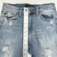 Judy Blue Jeans Womens 3 26 Boyfriend Blue Denim Rainbow Paint Splatter Distress