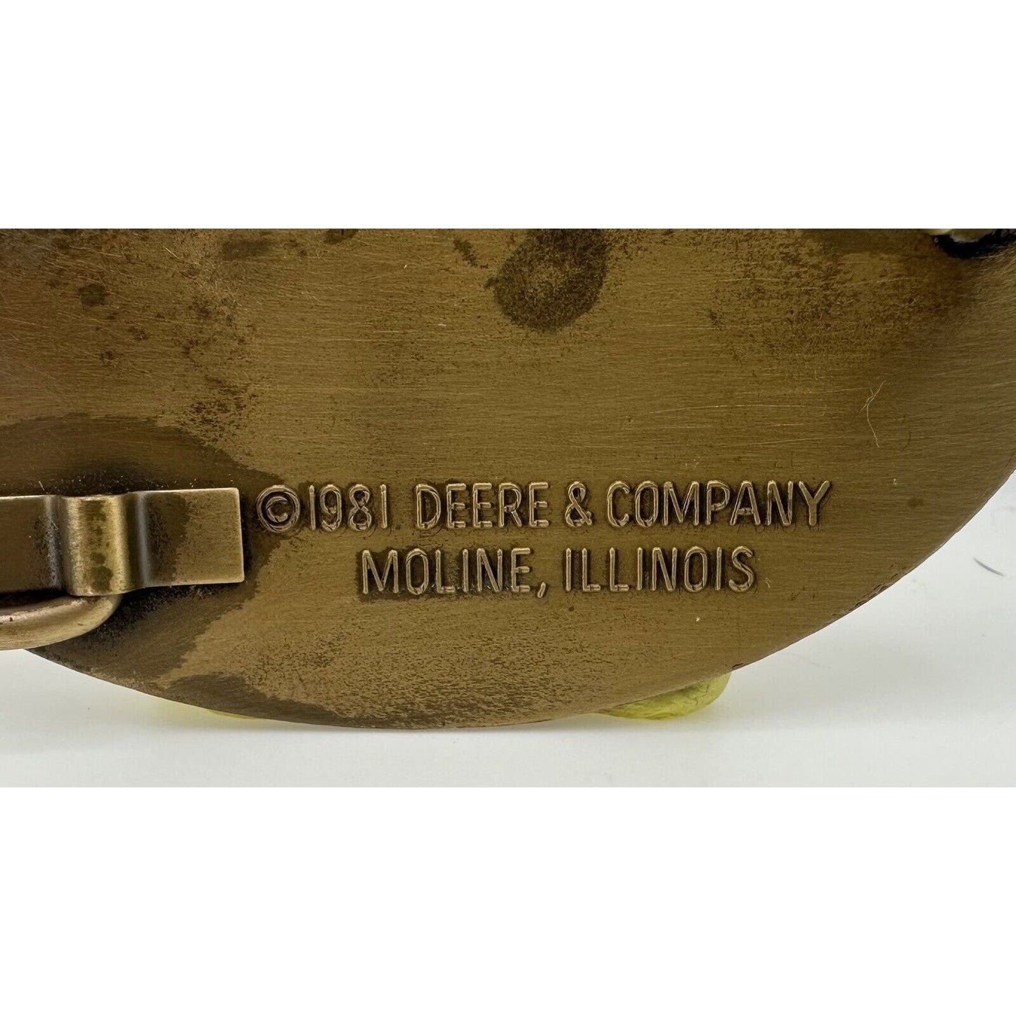 JOHN DEERE 1981 8050 Series 4WD Tractors Brass Belt Buckle