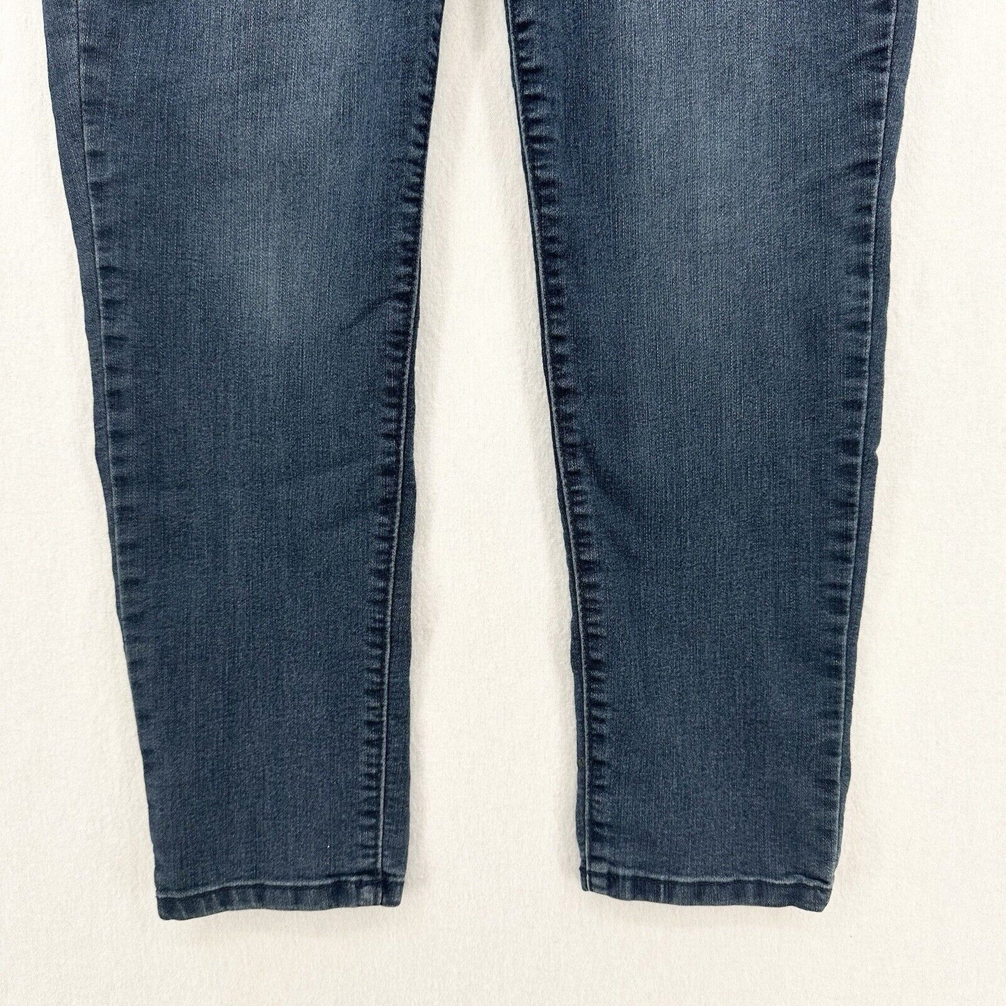 Democracy Jeans Womens 8 Ab Technology Ankle Skimmer Blue Denim Tummy Control