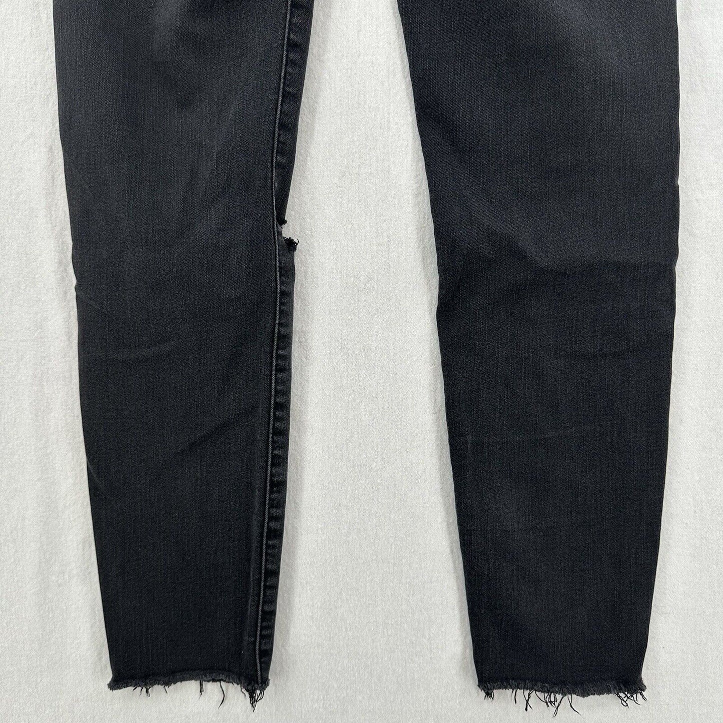 American Eagle Jeans 10 Hi Rise Jegging Next Level Faded Black Denim Distress