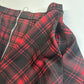 Hot Topic Skirt Womens Large Red Plaid Zip Off Circle Short Academia Pockets EUC