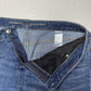 Chicos Jeans 3 US 16 So Slimming Girlfriend Slim Ankle Stretch Blue Denim Pearls