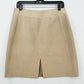 Blumarine Skirt Womens Italy 46 US 10 Mini Gold Shimmer Short Zip Holiday *Mark