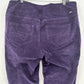 Jag Jeans Womens 14W Corduroy Straight Purple Preppy Pull On *See Measurements