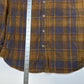 Territory Ahead Shirt Men Medium Button Corduroy Rust Brown Plaid Western Cowboy