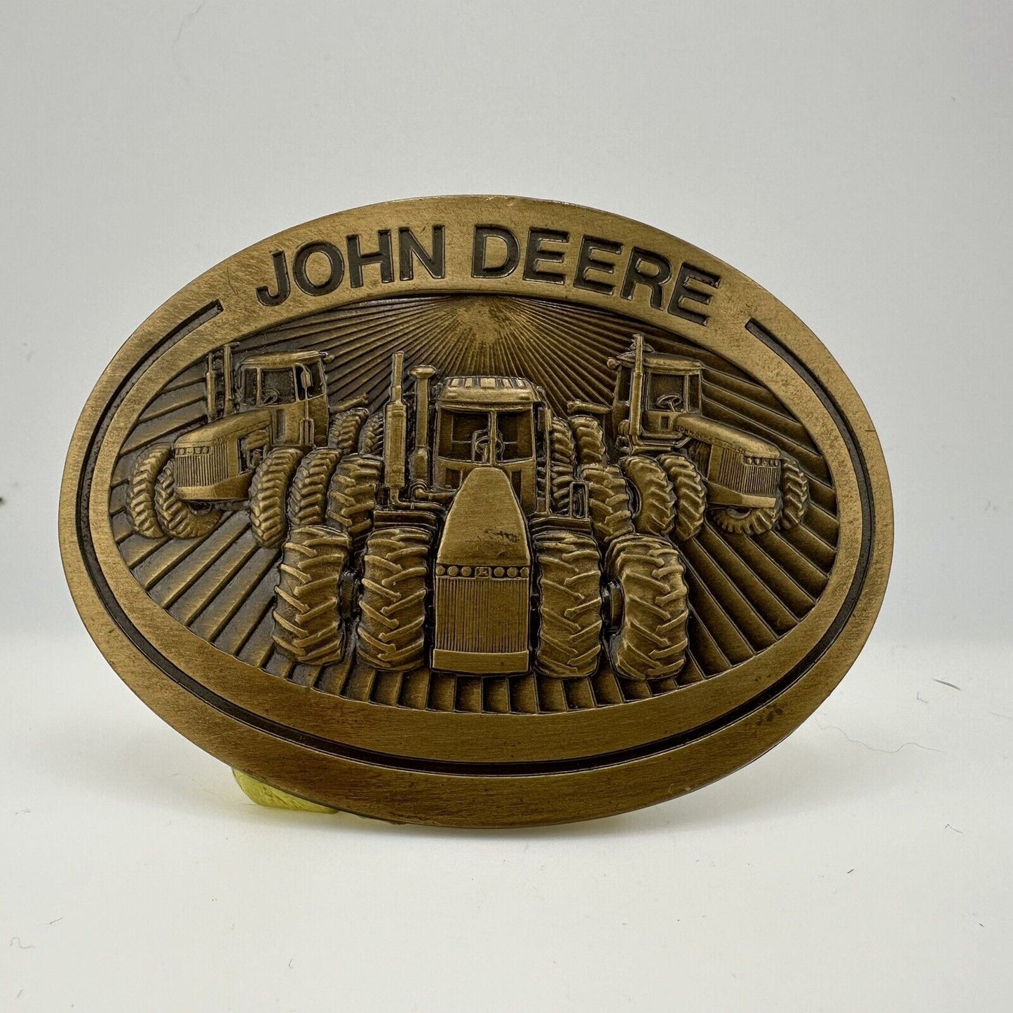 JOHN DEERE 1981 8050 Series 4WD Tractors Brass Belt Buckle