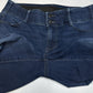 Apt 9 Jeans Womens 14 Petite Ankle Tummy Control Blue Stretch Cuffed Denim EUC