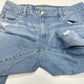 American Eagle Jeans Women 14 Hi Rise Jegging Blue Denim Grunge Distress Patches