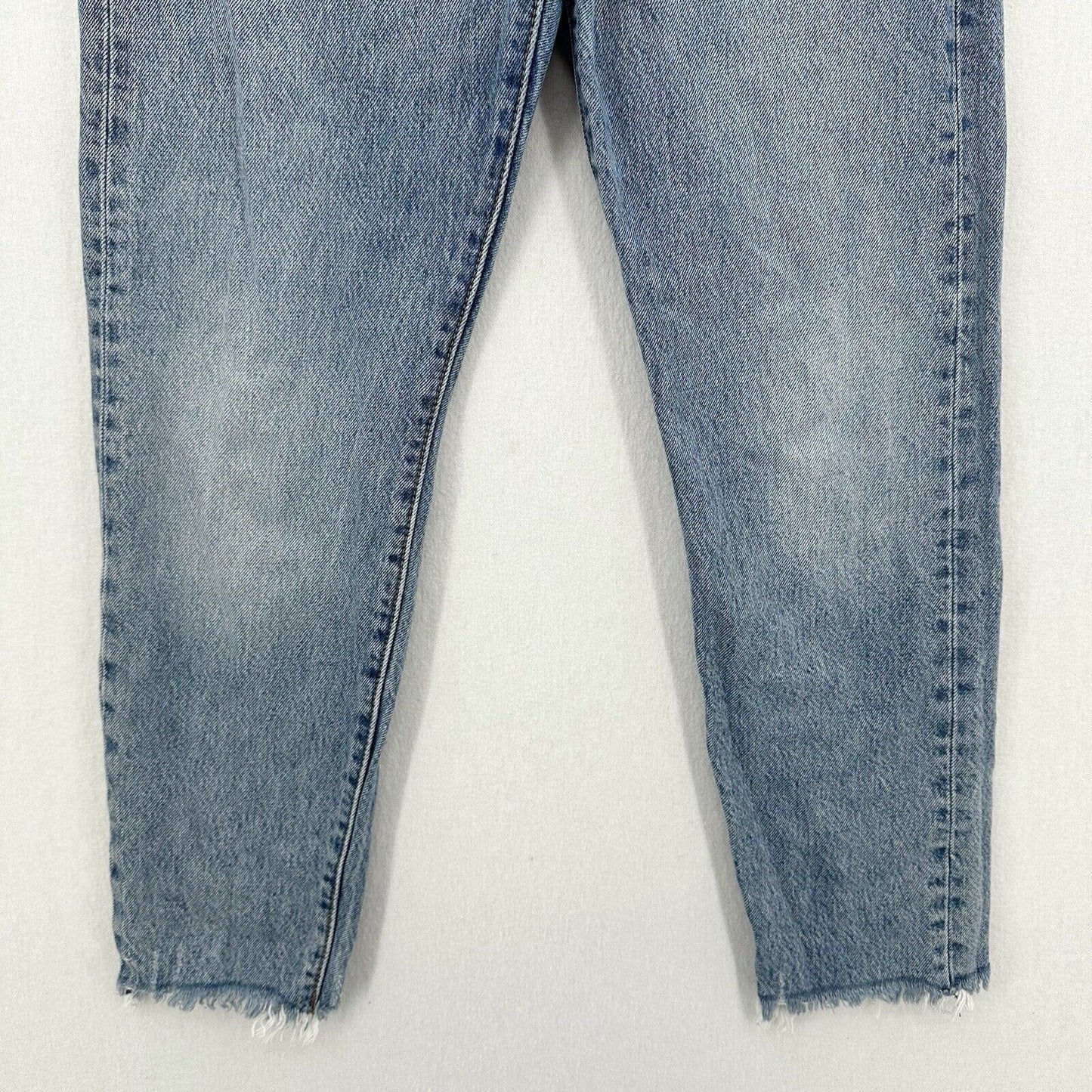 Levis Wedgie Jeans 27 US 4/5 Skinny Ankle Blue Denim Button Fly Distress Fray