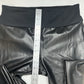 Spanx Leggings Womens XL Black Faux Leather Assets Pull On Pants Slimming EUC