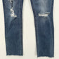 Mother Jeans Womens 26 Dazzler Ankle Fray Blue Denim Weekend Warrior Distressed