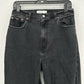 Abercrombie Fitch Jean 30 10 Ankle Straight Ultra High Rise Curve Black Distress